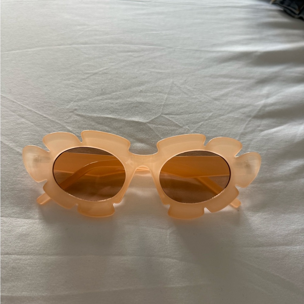 Floral Peach Sunglasses